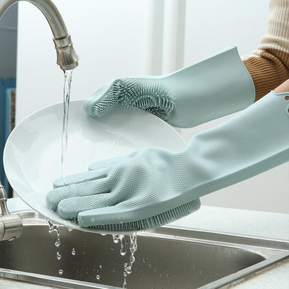 1 Pair Silicone Cleaning Gloves